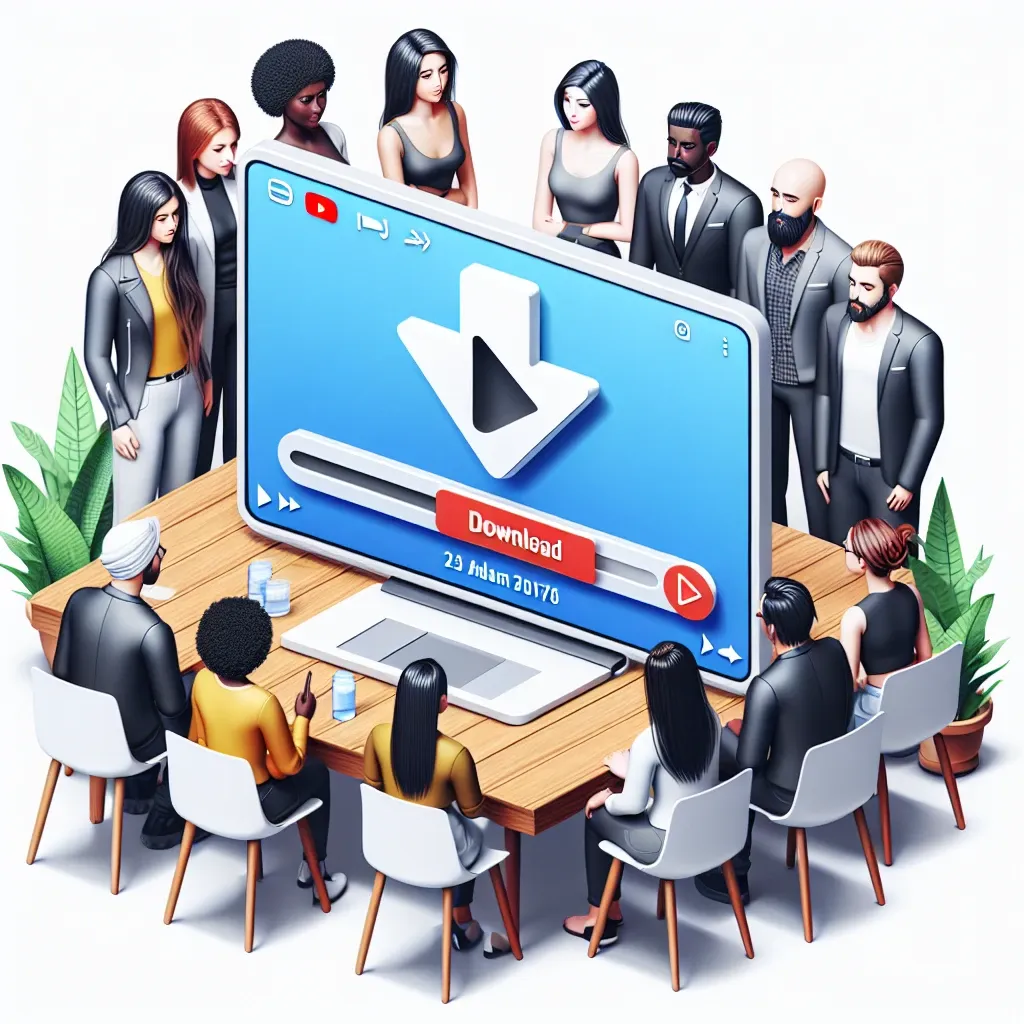 "Persona usando una computadora portátil para descargar videos de YouTube con tutorial paso a paso en pantalla - Guía completa y métodos efectivos 2024."