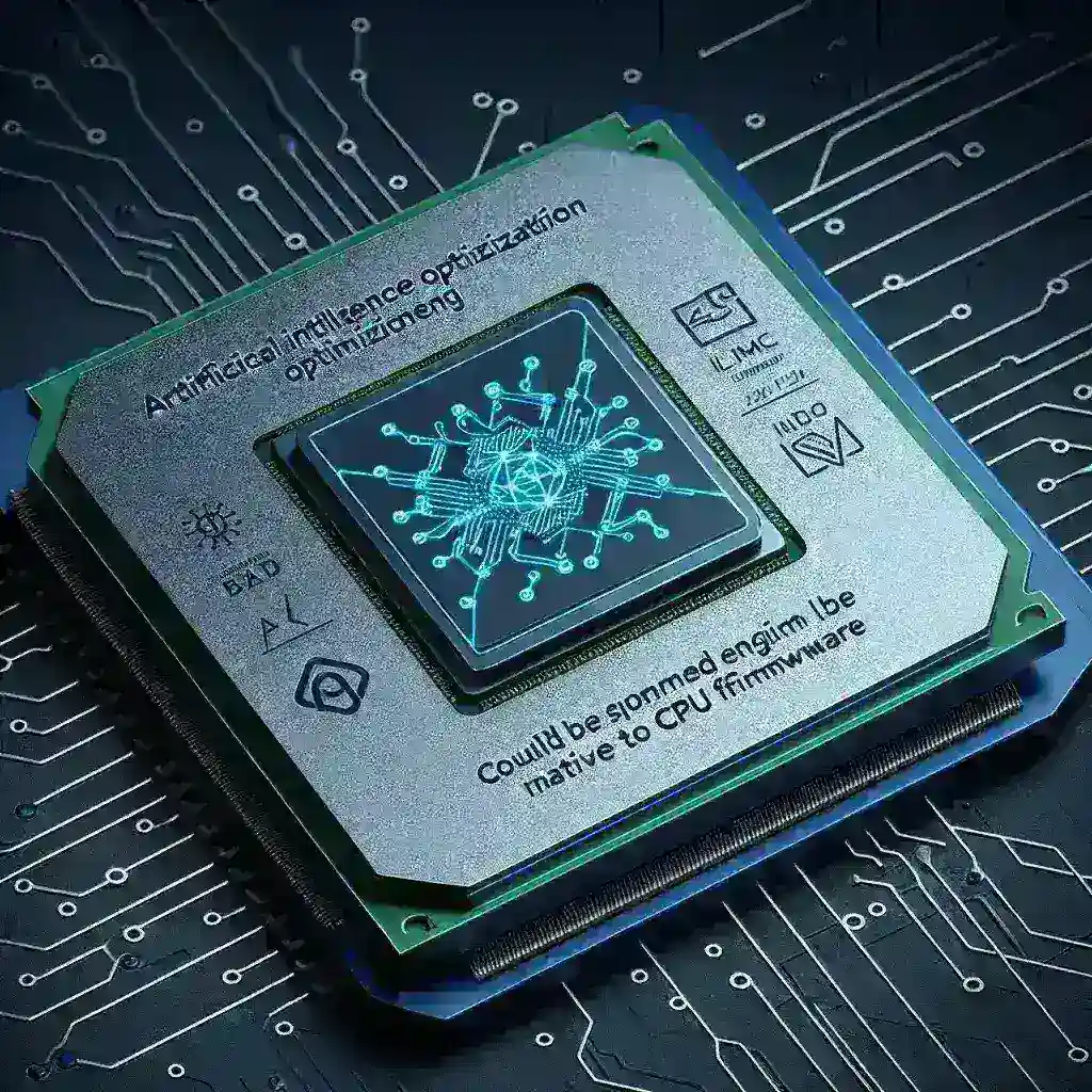 "Diagrama que ilustra el funcionamiento de motores de IA para optimización de refrigeración integrados en el firmware de una CPU, destacando su influencia en la eficiencia térmica y el rendimiento del dispositivo."